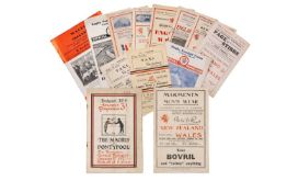 THE RUGBY CLUB HOUSE: EARLY WALES INTERNATIONAL RUGBY PROGRAMMES: comprising Historic Maoris vs