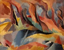 ‡ PETER HUMPHREY (British, 1913-2001) oil on board - Abstract, signed with initials, 52 x 67cms