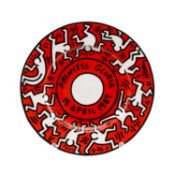 KEITH HARING FOR VILLEROY & BOCH, porcelain plate - inscribed at the centre 'PRINCESS GLORIA/ 15