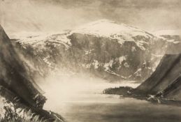 ‡ NORMAN ACKROYD CBE RA (British, 1938-2024) limited edition (15/90) aquatint - Balmoral Forest,