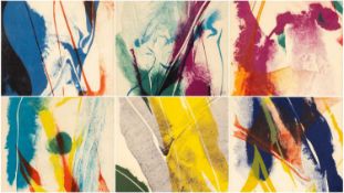 PAUL JENKINS (American, 1923-2012) colour lithographs - Seeing Voice Welsh Heart, c.1965, complete