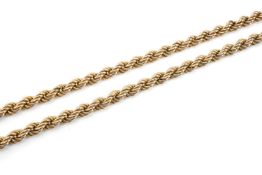 9K GOLD SPIRAL LINK, stamped '9K', 61cms (l), 15.9gms Provenance: deceased estate Neath Port