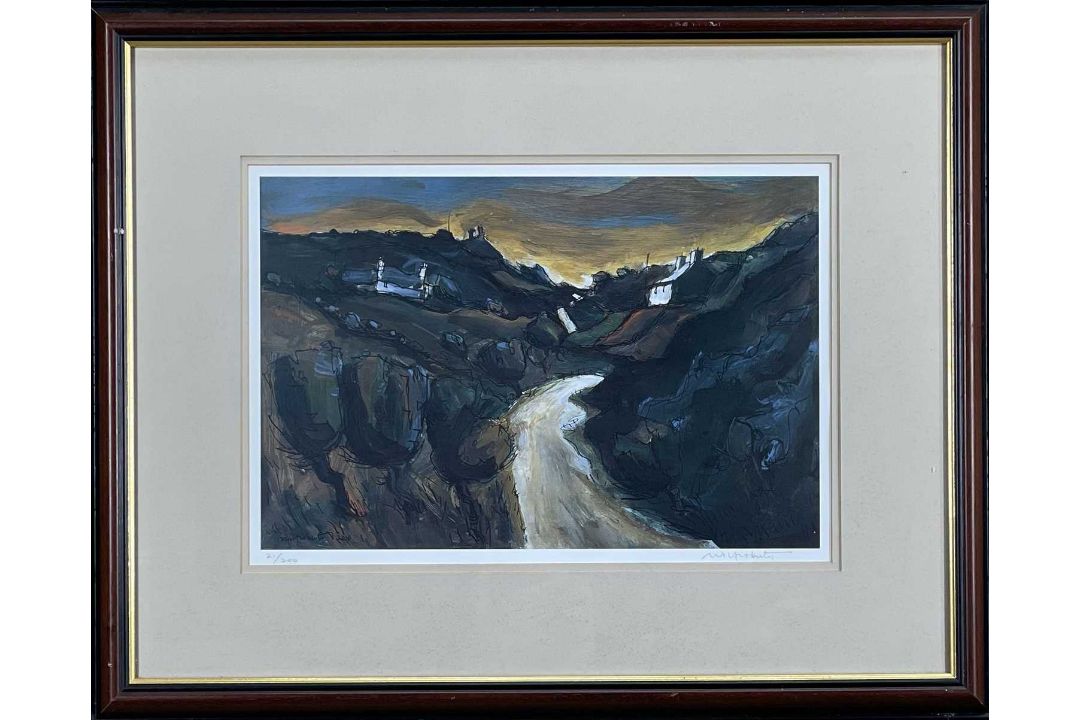 ‡ WILF ROBERTS (Welsh 1941-2016) limited edition (21/200) print - mountain landscape with - Image 2 of 2