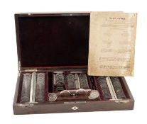 VINTAGE OPTOMETRIST PORTABLE LENS SET, presented in case with testing glasses and lenses, one
