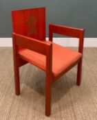 1969 PRINCE OF WALES INVESTITURE CHAIR, designed by Lord Snowdon and manufactured by Welsh Remploy