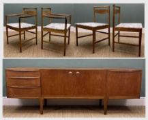 MID-CENTURY TOM ROBERTSON FOR McINTOSH 'DUMFERLINE' TEAK SIDEBOARD, three drawers, top with cuttlery