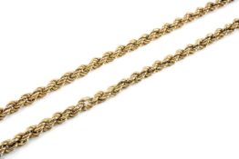 9CT GOLD SPIRAL LINK, stamped '375', 47.5cms (l), 8.7gms Provenance: deceased estate Neath Port