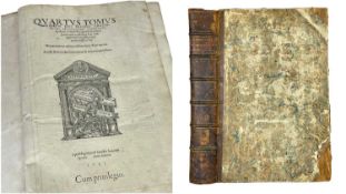 ANTIQUARIAN (THEOLOGY): Crisóstomo (Juan). Quartus Tomus Operum Divi Ioannis Chrysostomi,