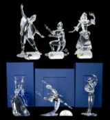 SWAROVSKI CRYSTAL 'MAGIC OF DANCE' TRILOGY including, 2004 annual edition 'Anna', model 627396,