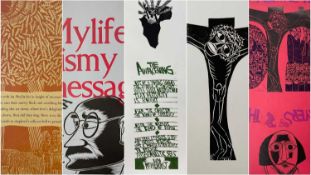 ‡ PAUL PETER PIECH (American, lived/worked Wales 1920-1996) a selection of five woodcut prints,
