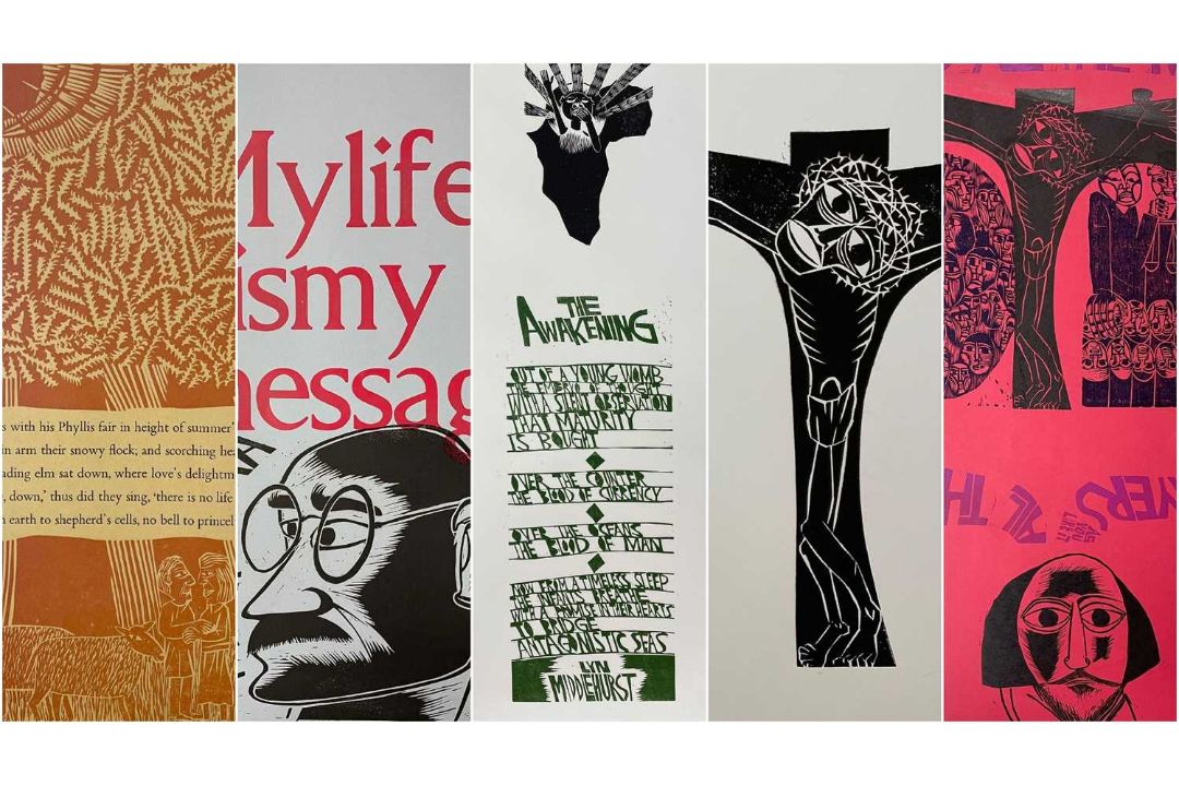 ‡ PAUL PETER PIECH (American, lived/worked Wales 1920-1996) a selection of five woodcut prints, - Image 1 of 6