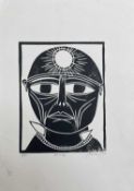 ‡ PAUL PETER PIECH (American, lived / worked Wales 1920-1996) limited edition (4/50) woodcut print -