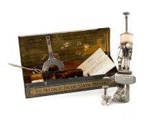 THE MOLDACOT PATENT SEWING MACHINE, No. 9249, in original tin box with accessories  Provenance: