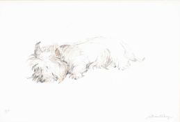 ‡ WILLIAM SELWYN (Welsh b.1933) limited edition (artist proof) coloured print - sleeping West