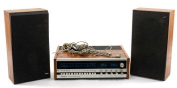 VINTAGE HI-FI TANBERG TR-1040 FM STEREO RECEIVER together with pair of Bang & Olufsen Beovox S22