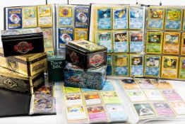 ASSORTED POKÉMON TRADING CARDS, in albums and boxes various Provenance: private collection Cardiff