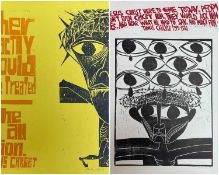 ‡ PAUL PETER PIECH (American-Welsh 1920-1996) two woodcut prints - limited edition (54/150) two