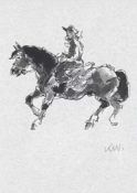 ‡ SIR KYFFIN WILLIAMS RA (Welsh 1918-2006) facsimile print - Gaucho on horseback, signed with