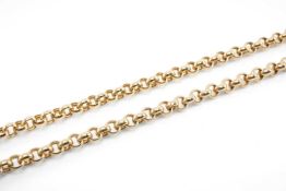 9CT GOLD CIRCLE LINK CHAIN, stamped '375', 61cms (l), 16.6gms Provenance: deceased estate Neath Port