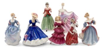 COLLECTION OF ROYAL DOULTON FIGURINES including, Figures of the Year: Amy, HN3316, Mary, HN3375,