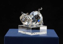 SWAROVSKI CRYSTAL 'THE CHINESE ZODIAC' PIG, model number 1047431, designers W Qian and Z Shao Fei