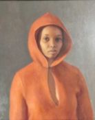 HARRY HOLLAND (b. 1941) oil on board - 'A Young Lady', 50 x 40cms Provenance: sold to aid City