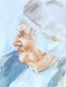 SUE McDONAGH mixed media - 'Portrait of a Lady', signed, 48 x 41cms Provenance: donated to aid