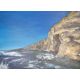 FRANCINE DAVIES acrylic on canvas - 'Looking Back from the Boat', 60 x 60cms Provenance: donated - Image 1 of 3