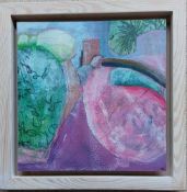 LISA HENDERSON pair of collages - 'East Portlemouth 2' and 'Rickham 1', both 25 x 25cms (2)