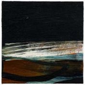 SIWAN GILLICK (b. 1974) oil on gesso panel - 'Brown Field', 20 x 20cms Provenance: donated to aid