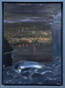 RICHARD O'CONNELL (b. 1947) oil on canvas - 'The Penarth Prowler', 56 x 30cms Provenance: donated to