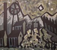 KARL DAVIES oil on board - 'Old Colliers and Dogs', 25 x 34cms Gallery Price: £600 Provenance: