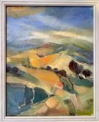 ELIZABETH HAINES (b. 1945) oil on board - entitled 'November Light', signed, 52 x 35cms Gallery