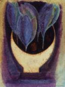 VIVIENNE WILLIAMS (b. 1955) acrylic on paper - 'Blue Crocus', 41 x 31cms Provenance: donated to