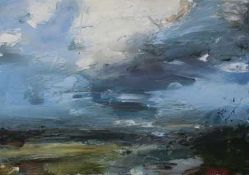 EMILY GREGORY-SMITH (b. 1978) acrylic on canvas - entitled 'First Fresh Spring Day', 70 x 100cms