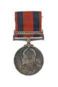 EDWARD VII BRITISH CAMPAIGN TRANSPORT MEDAL, with China 1900 clasp, engraved to 'J. C. TICE IN