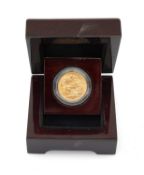 GEORGE V GOLD SOVEREIGN, 1926, 7.9gms, encapsulated in box Provenance: private collection Merthyr
