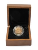 ELIZABETH II GOLD PROOF SOVEREIGN, 2009, 7.9gms, encapsulated in Royal Mint in box of issue