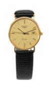18K GOLD LONGINES LA GRANDE CLASSIQUE WRISTWATCH, ref. L7.704.6, quarts movement, gilt dial with