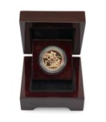 ELIZABETH II GOLD SOVEREIGN, 2017, Special 200 Shield Privy Mark in exergue, 7.9gms, encapsulated in