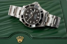 ROLEX SUBMARINER DATE STAINLESS STEEL WRISTWATCH, ref. model 16610, serial number DH89XXXX, circa