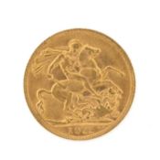 GEORGE V GOLD SOVEREIGN, 1911, 7.9gms Provenance: private collection Vale of Glamorgan Comments: