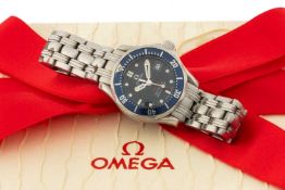 OMEGA LADIES SEAMASTER PROFESSIONAL DATE WRISTWATCH, ref. model 2224.80.00, stainless steel, 300m/