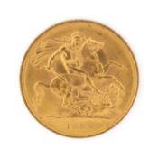 ELIZABETH II GOLD SOVEREIGN, 1958, 7.9gms Provenance: private collection Vale of Glamorgan Comments: