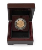 ELIZABETH II GOLD PROOF HALF SOVEREIGN, 1984, 3.95gms, encapsulated in box Provenance: private