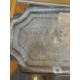 PERSIAN-STYLE SILVER PLATED TEA TRAY, engraved with figures and animals within a border of Arabic - Image 5 of 11
