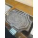 PERSIAN-STYLE SILVER PLATED TEA TRAY, engraved with figures and animals within a border of Arabic - Image 2 of 11