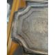 PERSIAN-STYLE SILVER PLATED TEA TRAY, engraved with figures and animals within a border of Arabic - Image 6 of 11
