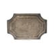 PERSIAN-STYLE SILVER PLATED TEA TRAY, engraved with figures and animals within a border of Arabic - Image 1 of 11
