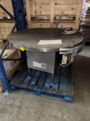 Stainless Steel Rotary Table/ Lazy Susan, three phase, approx. 1.2m wide x 0.85m high, loading